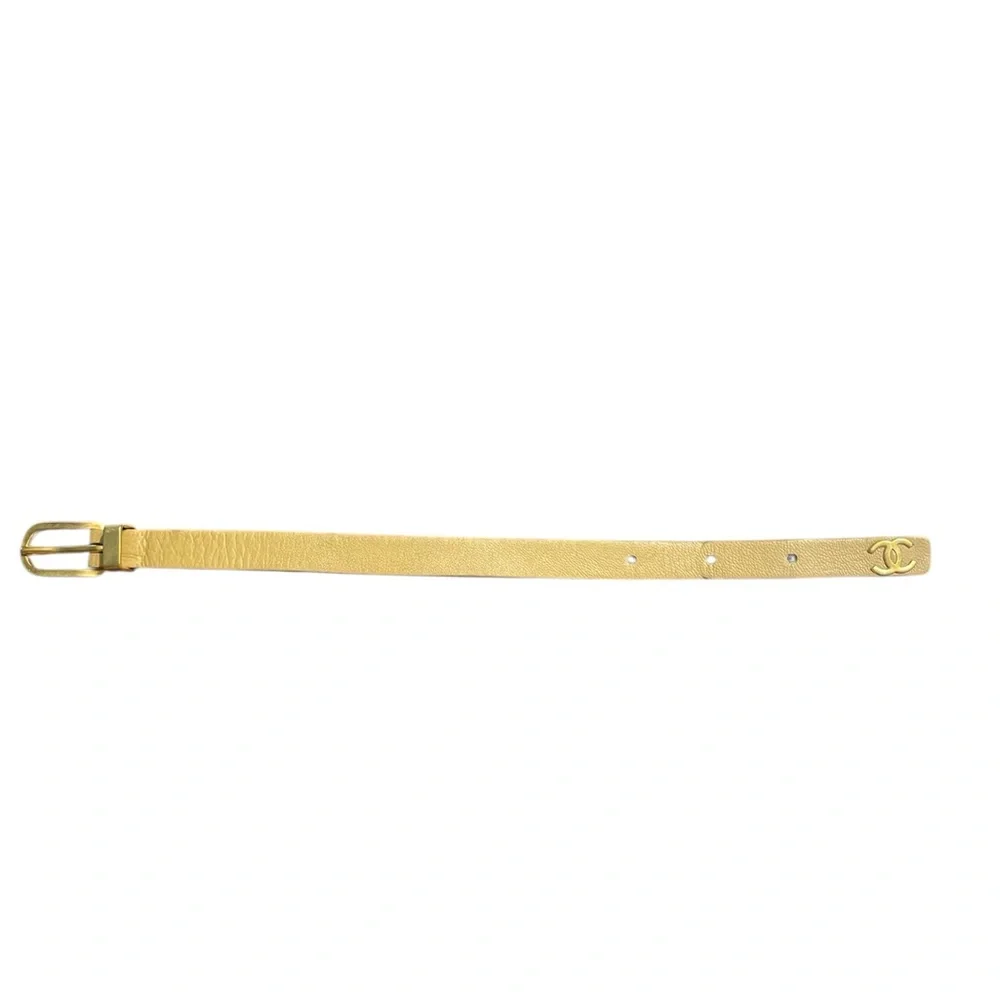 Women’s EUC Chanel Bracciali in Pelle Beige Leather Bracelet - Picture 3 of 4